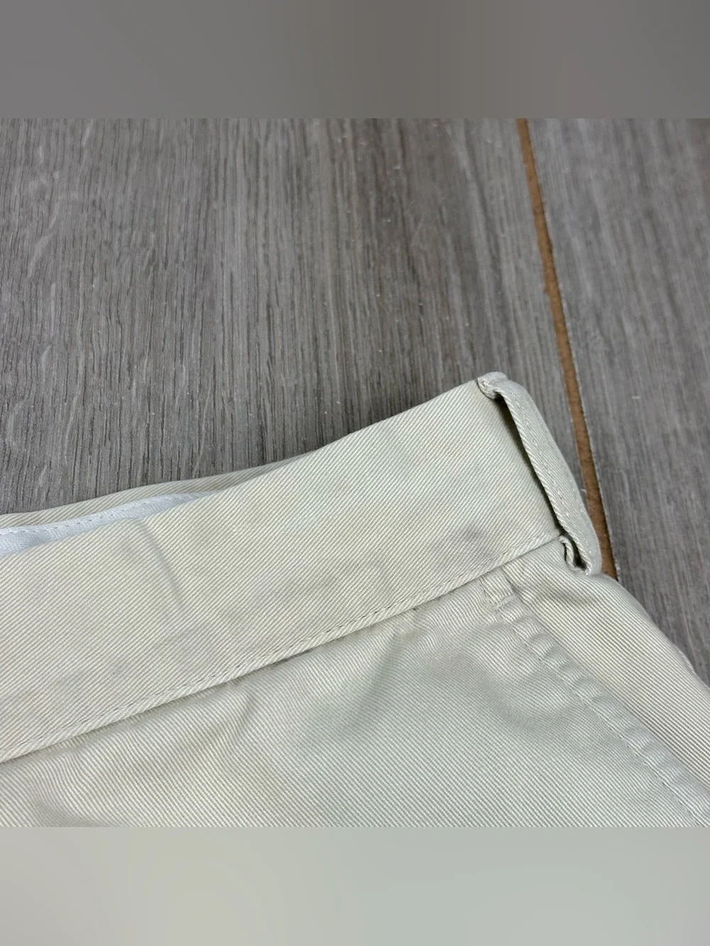 Polo Ralph Lauren Flat Front Chino pants 44x30 (tag 46Bx32) Spring Beige *stains